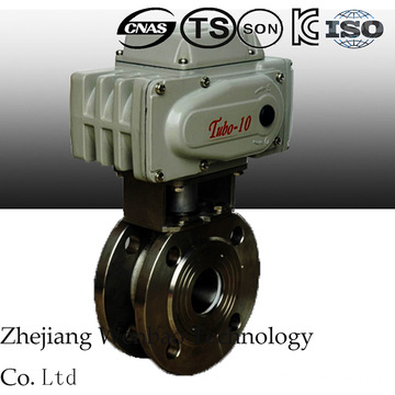 Electric Italy Ss Type Thin Ball Valve with Flange End